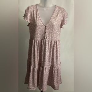 Girl’s Floral Lavender Dress - 14/16